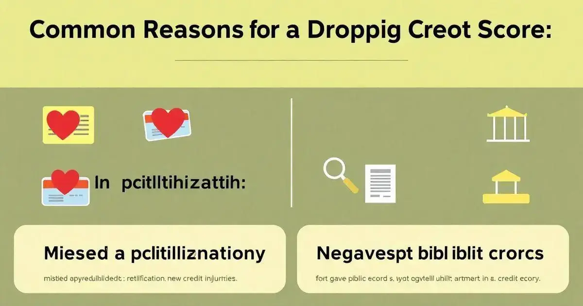 Common Reasons for a Dropping Credit Score